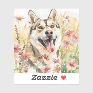 Husky Sticker – Waterverf Dog Decal