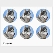 Husky Stickers Siberian Husky Malamute Stickers (Vel)
