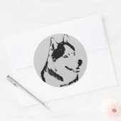 Husky Stickers Siberian Husky Malamute Stickers (Envelop)