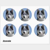 Husky Stickers Siberian Husky Malamute Stickers (Vel)