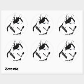 Husky Stickers Siberian Husky Malamute Stickers (Vel)
