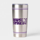 Husky Strong Geïsoleerde Tumbler Drinkbeker (Achterkant)