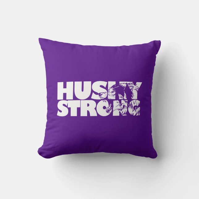Husky Strong Pillow Kussen (Voorkant)