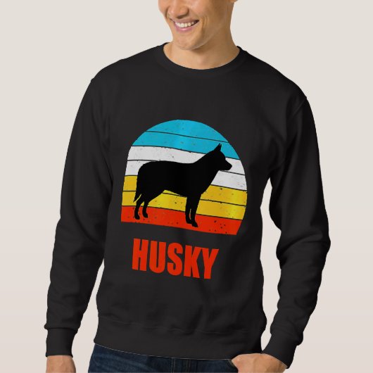 Husky Sunset Dog Trui (Voorkant)