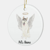 Husky Sympathy Herdenking Keramisch Ornament (Links)