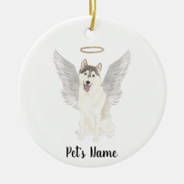 Husky Sympathy Memorial Keramisch Ornament
