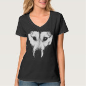 Husky T-shirt Dames Husky Wolf Art T-shirt Hondens (Voorkant)