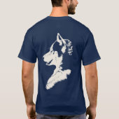 Husky T-Shirt Husky / Wolf Art T-shirt Dog Shirts (Achterkant)