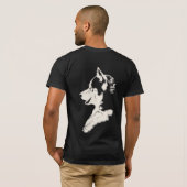 Husky T-Shirt Husky / Wolf Art T-shirt Dog Shirts (Achterkant volledig)
