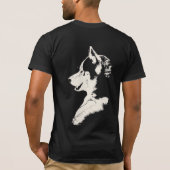 Husky T-Shirt Husky / Wolf Art T-shirt Dog Shirts (Achterkant)