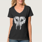 Husky T-Shirt Husky Women's Wolf Art T - shirts Sh (Voorkant)