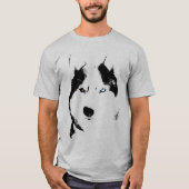Husky T-shirt Wolf Husky Art Sled Dog Husky Shirte (Voorkant)