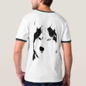 Husky T-shirt Wolf Husky Kind Sled Dog Husky Shirt (Achterkant)