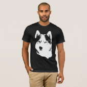 Husky T-shirt Wolf Husky Sled Dog Husky Shirten (Voorkant volledig)