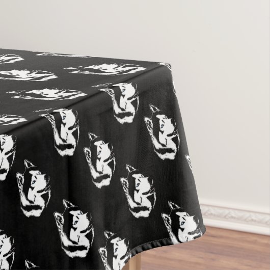 Husky Tablecloth Husky Malamute Art Tablecloth Tafelkleed (Voorbeeld)