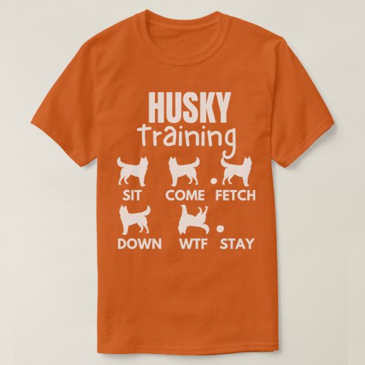 Husky Training Husky Hond Trucs T-shirt (Design voorkant)