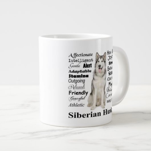 Husky Traits Jumbo Mok (Voorkant rechts)