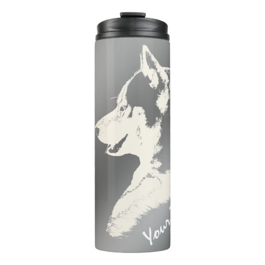 Husky Tumbler Mok Custom Husky Puppy & Cadeaus (Voorkant)