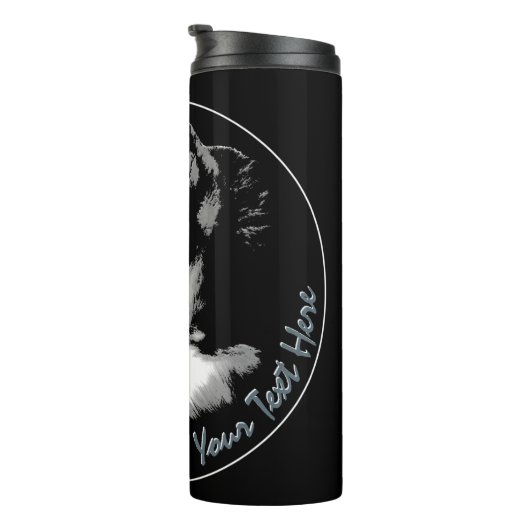 Husky Tumbler Mok Custom Husky Puppy & Cadeaus (Geroteerd rechts)