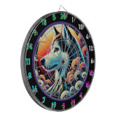 Husky Twilight Mountain Wall Design Dartbord (Voorkant Links)