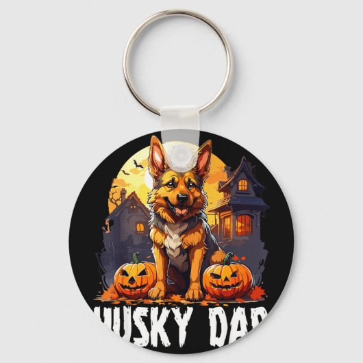 Husky vader halloween sleutelhanger (Voorkant)