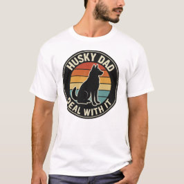 Husky Vader Neem Het Maar Op T-shirt - Grappige Hu