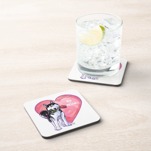 Husky Valentijnsdag Bier Onderzetter (Rechterzijde)