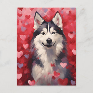 Husky Valentijnsdag Briefkaart