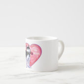 Husky Valentijnsdag Espresso Kop (Voorkant rechts)