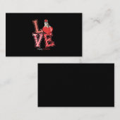 Husky Valentijnsdag Gift | Hoekontwerp Visitekaartje (Voorkant / Achterkant)