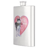 Husky Valentijnsdag Heupfles (Links)