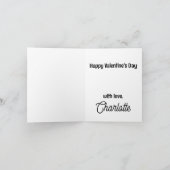 Husky Valentijnsdag Kaart (Binnen)