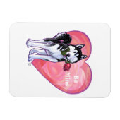 Husky Valentijnsdag Magneet (Horizontaal)