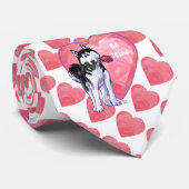 Husky Valentijnsdag Stropdas (Opgerold)