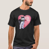 Husky Valentijnsdag T-shirt (Voorkant)