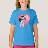 Husky Valentijnsdag T-shirt (Voorkant)