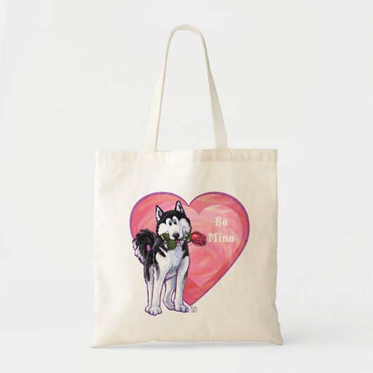 Husky Valentijnsdag Tote Bag (Voorkant)