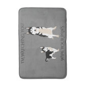 Husky Veeg je poten weg. Badmat (Voorkant Verticaal)