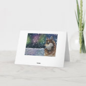 Husky verjaardagskaart kaart (Achterkant)