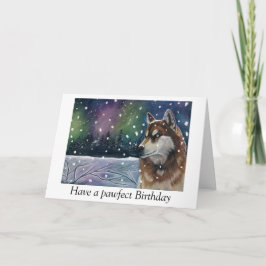 Husky verjaardagskaart kaart
