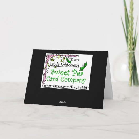 **HUSKY VERLIET ZIJN SLEE OM TE ZEGGEN **** GELUKK KAART (Achterkant)