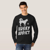 Husky verslaafde t-shirt (Voorkant volledig)