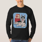 Husky Voedsel Stijl T-shirt (Voorkant)