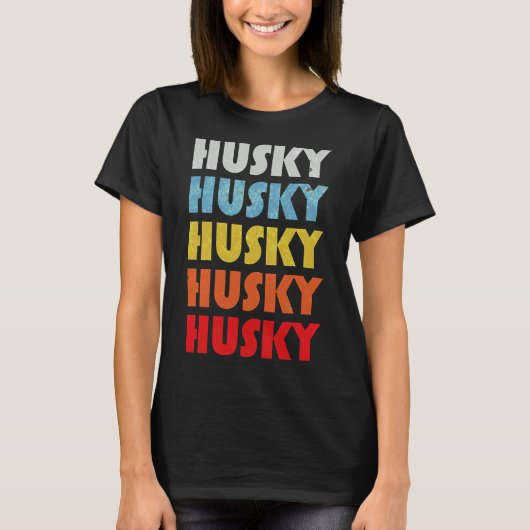 Husky voor hond mam t-shirt (Voorkant)