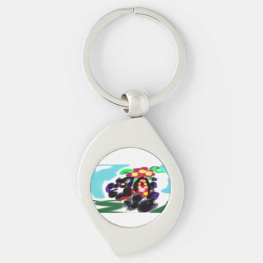 Husky vreugde sleutelhanger (Voorkant)