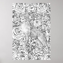 Husky-vriendje Poster