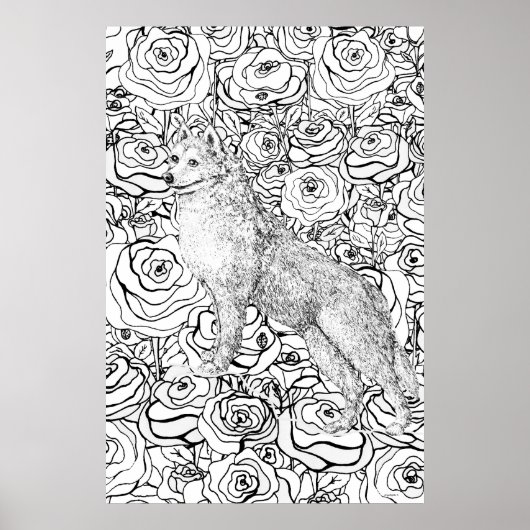Husky-vriendje Poster (Voorkant)