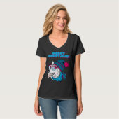 Husky Vrolijke Kerststijl 2 T-shirt (Voorkant volledig)
