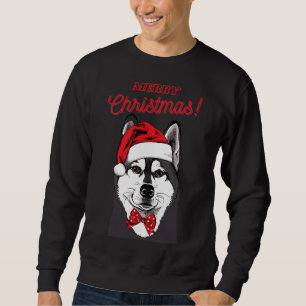 Husky Vrolijke Kerststijl 3 Trui