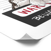 Husky Wanted Canvas Poster (Hoek)